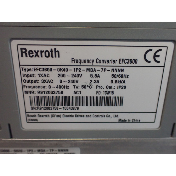 REXROTH EFC3600-0K40-1P2-MDA-7P-NNNN