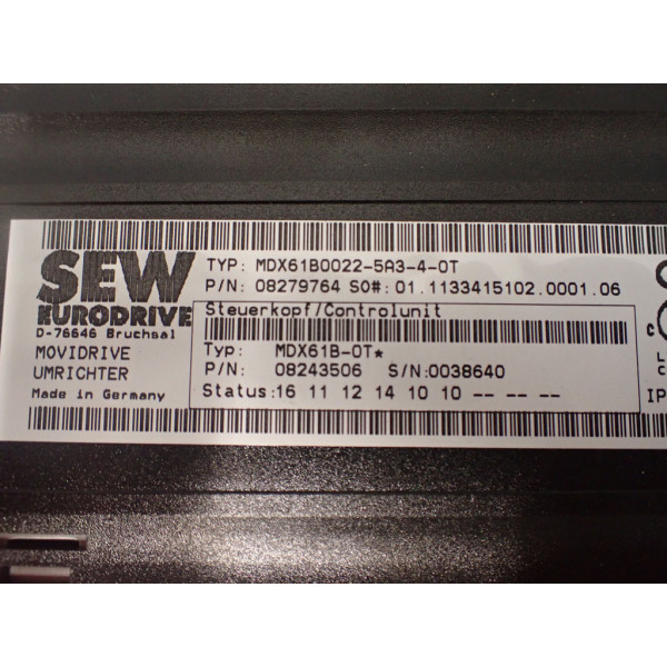 SEW-EURODRIVE MDX61B0022-5A3-4-0T