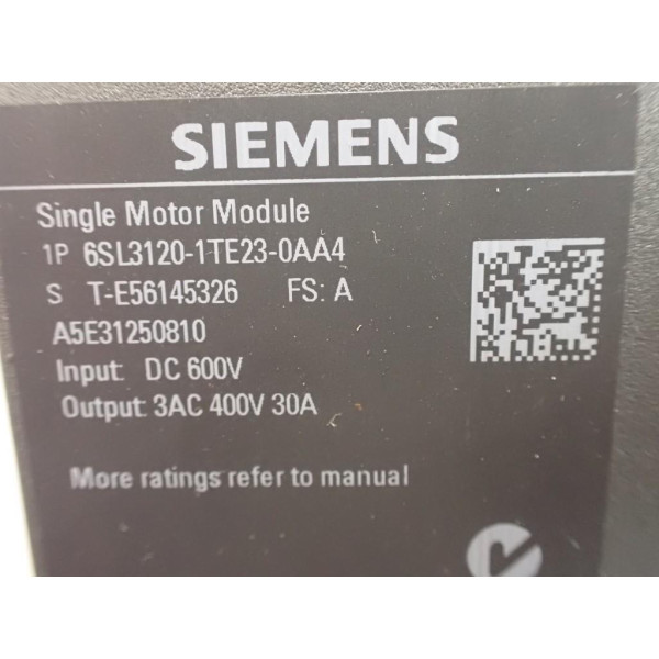 SIEMENS 6SL3120-1TE23-0AA4