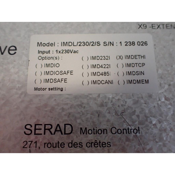 SERAD IMDL/230/2/S