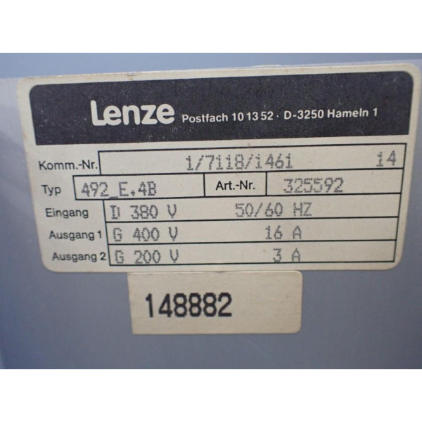 LENZE 33.492E.4D