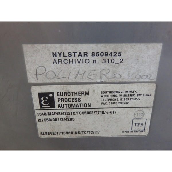 EUROTHERM T640/MAINS/422/TC/TC/M002/T710/-/-/IT/I27553/001/3/4295