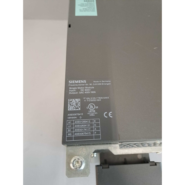 SIEMENS 6SL31201TE260AA3-DOUBLON