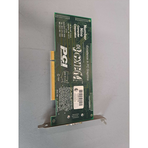NUMBER  NINE CORPORATION  JF9GXE64PCI