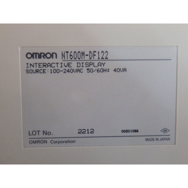 OMRON NT600M-DF122