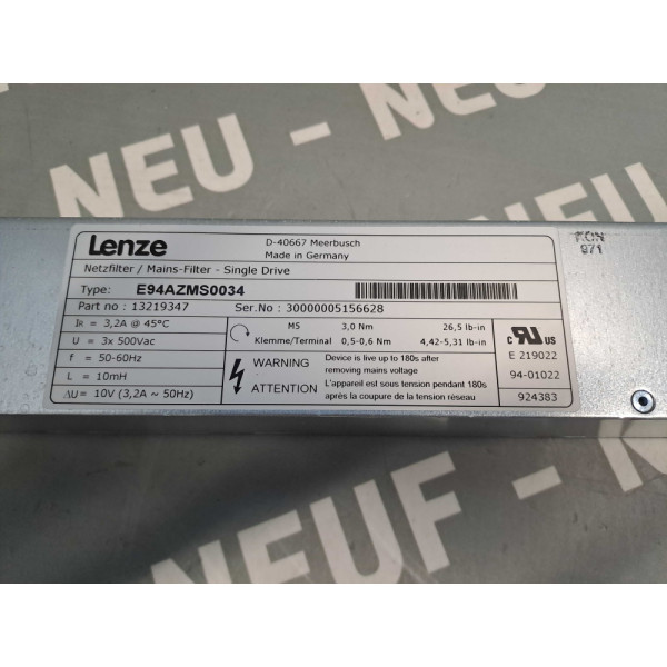 LENZE E94AZMS0034