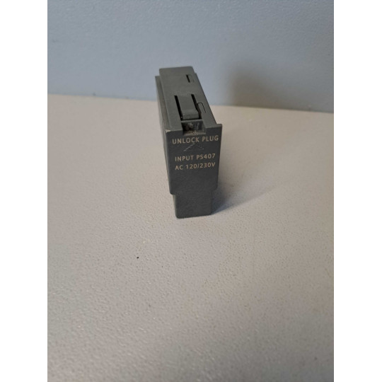 SIEMENS  UNLOCK PLUG INPUT PS407