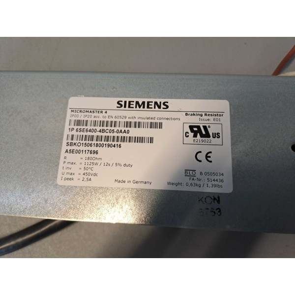 SIEMENS  6SE64004BC050AA0
