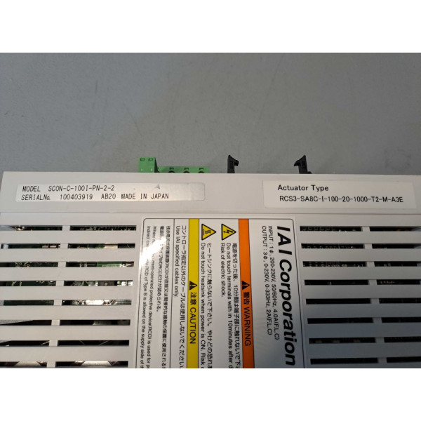 IAI CORPORATION  RCS3-SA8C-I-100-20-1000-T2-M-A3E +SCON-C-1001-PN-2-2