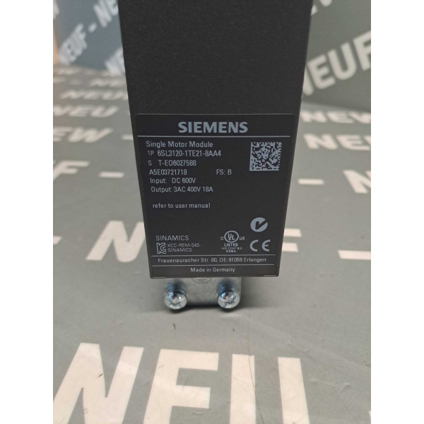 SIEMENS 6SL31201TE218AA4