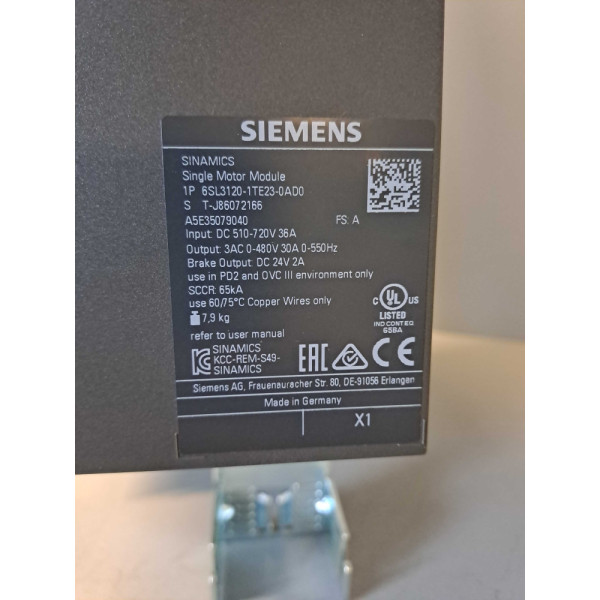SIEMENS 6SL31201TE230AD0