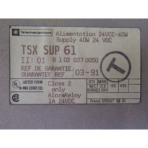 TÉLÉMÉCANIQUE  TSXSUP61