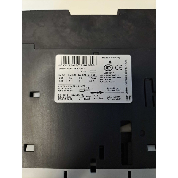 SIEMENS 3RV10314AB10