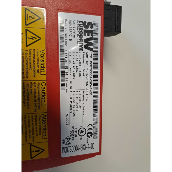 SEW EURODRIVE  MC07B00045A3400