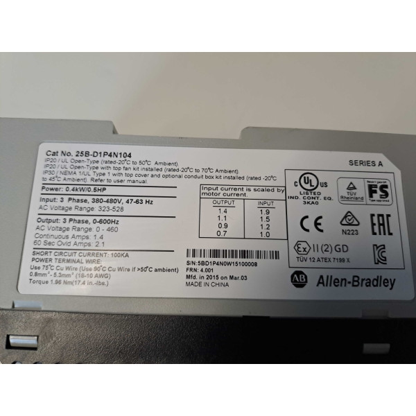 ALLEN-BRADLEY  25BD1P4N104