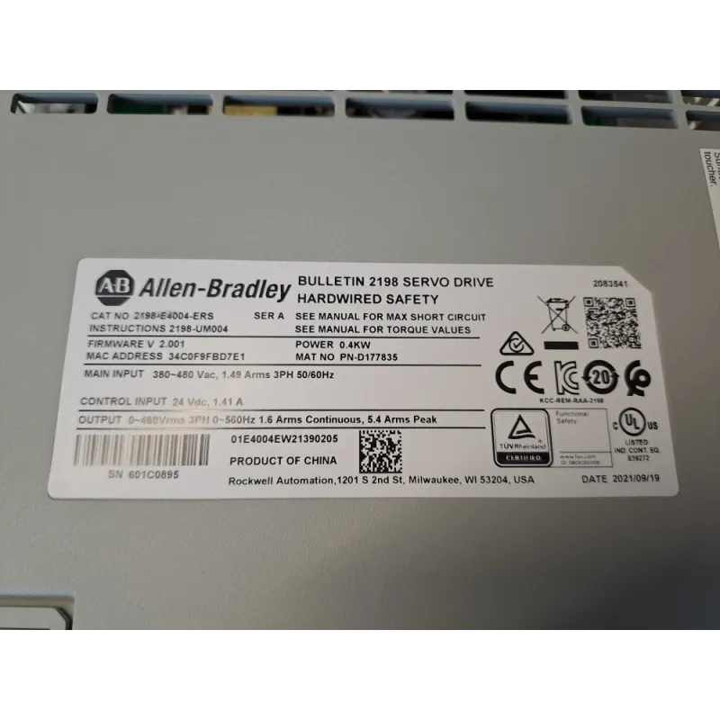 ALLEN-BRADLEY 2198E4004ERS - REI Industry