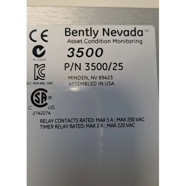 BENTLY NEVADA 3500/25