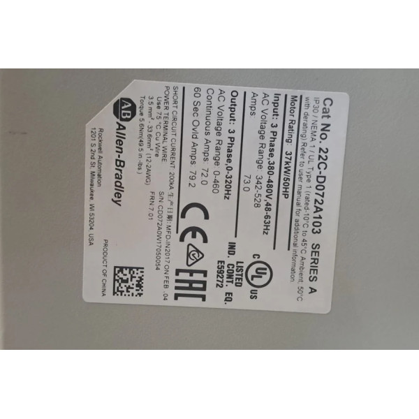 ALLEN BRADLEY  22C-D072A103