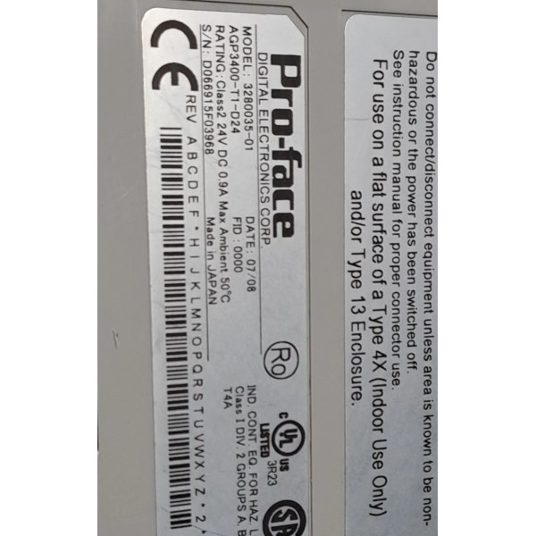 PROFACE  AGP3400-T1-D24