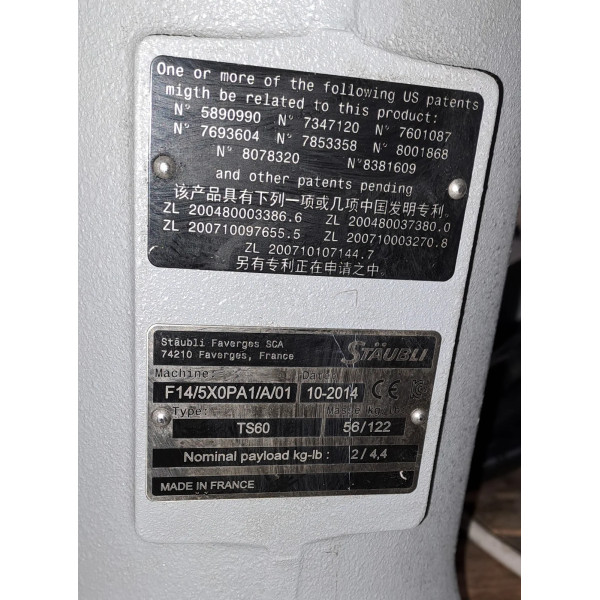 STAUBLI  ROBOT TS60-CS8C