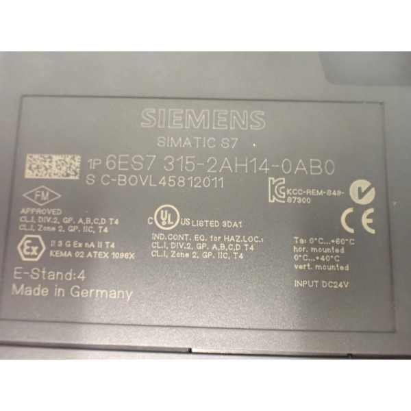 SIEMENS 6ES7315-2AH14-0AB0