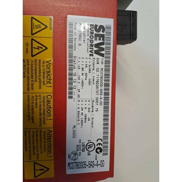 SEW EURODRIVE  MC07B00055A3400