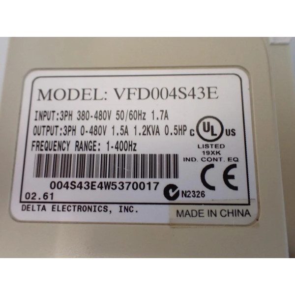 DELTA VFD004S43E