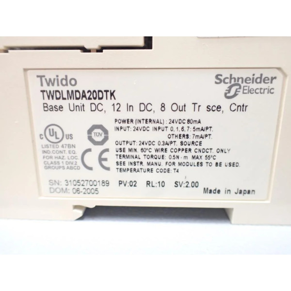 SCHNEIDER  TWDLMDA20DTK