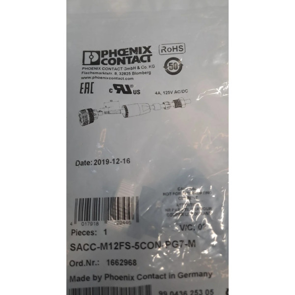 PHOENIX CONTACT  SACC-M12FS-5CON-PG7-M