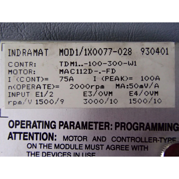 INDRAMAT  MOD1/1X0077-028