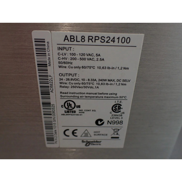 SCHNEIDER  ABL8RPS24100