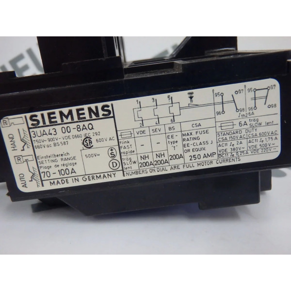 SIEMENS 3UA43-00-8AQ