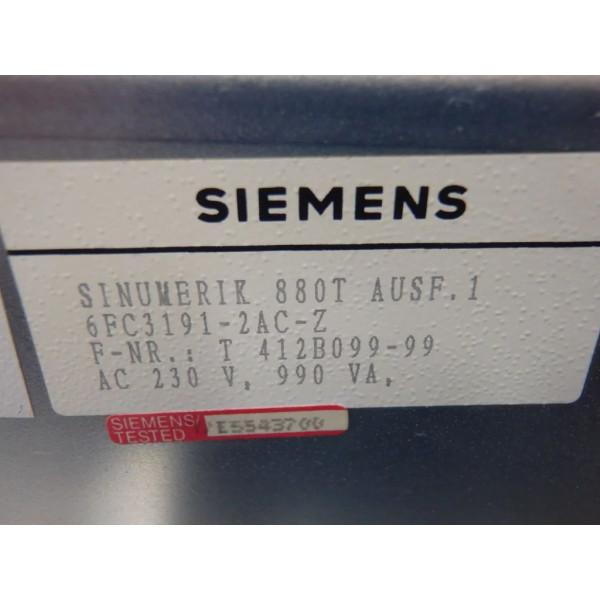 SIEMENS 6FC3191-2AC-Z