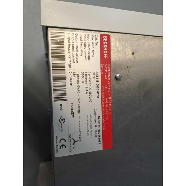BECKHOFF AX5118-0000-0200