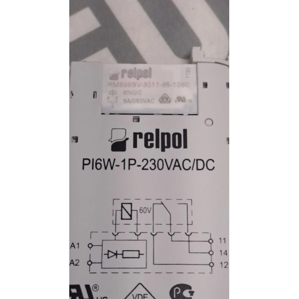 RELPOL PI6W-1P-230VAC/DC