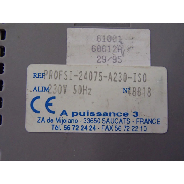 A PUISSANCE 3 PROFSI-24075-A230-ISO
