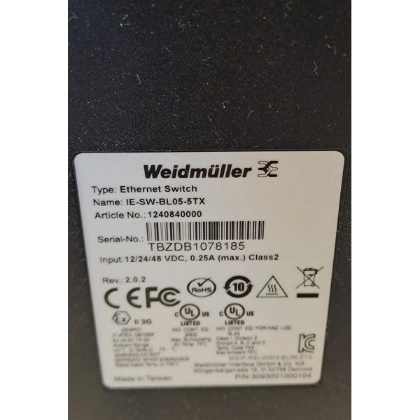 WEIDMULLER  12408400000