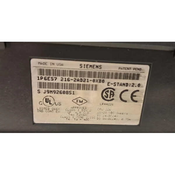 SIEMENS 6ES7216-2AD21-0XB0