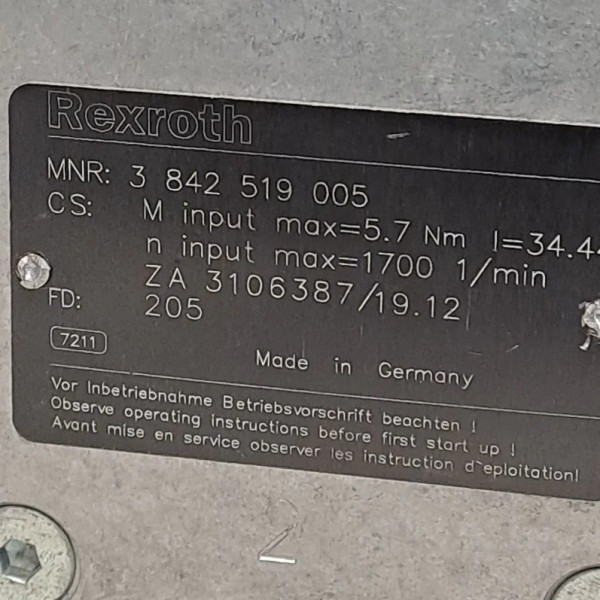 REXROTH  3842518050 + 3842519005