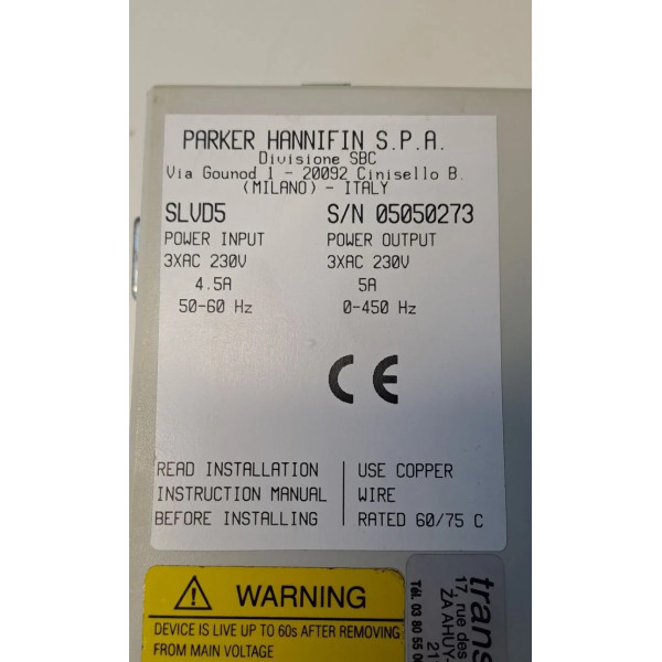 PARKER HANNIFIN SLVD5