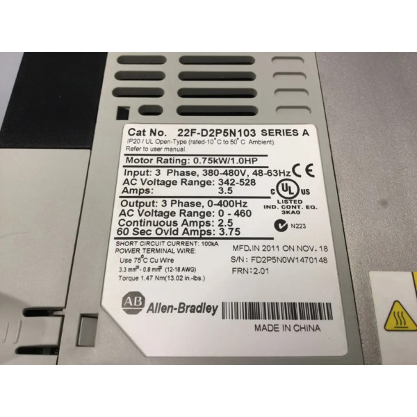 ALLEN BRADLEY  22F-D2P5N103