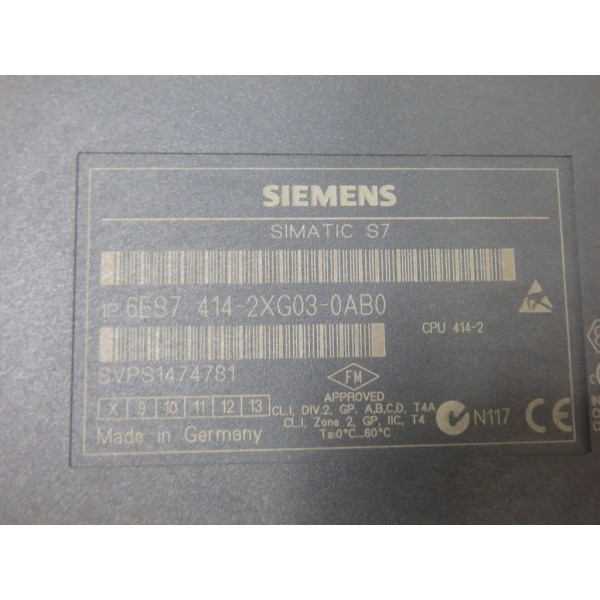 SIEMENS 6ES7414-2XG03-0AB0