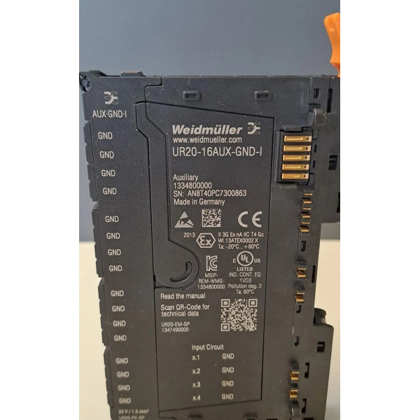 WEIDMULLER  UR20-16AUX-GND-I