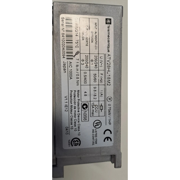 TÉLÉMÉCANIQUE  ATV28HU18M2