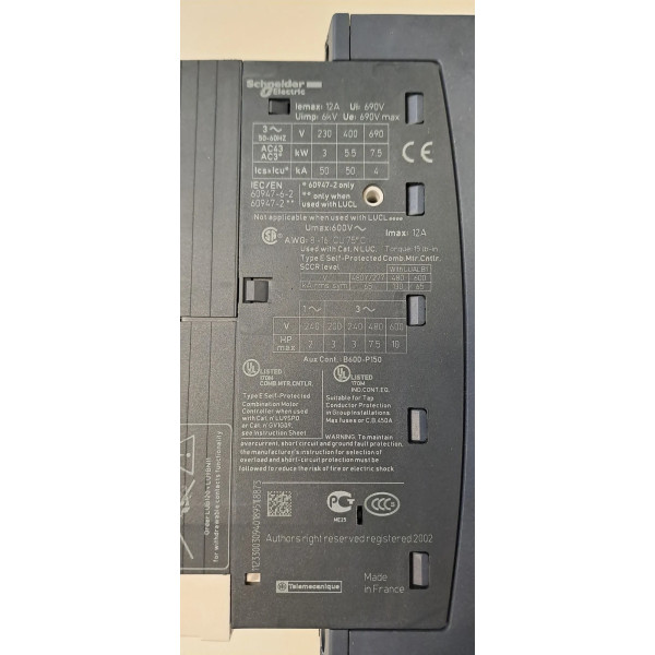 SCHNEIDER  LUB12 + LUCL12B