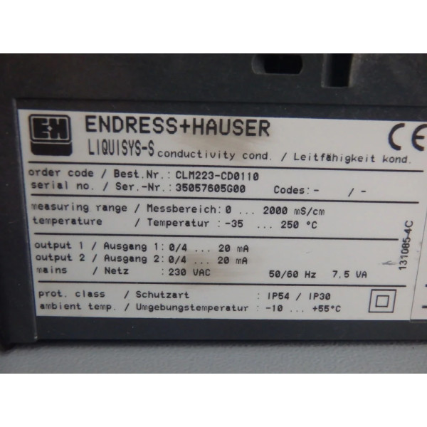 ENDRESS HAUSER  CLM223-CD0110