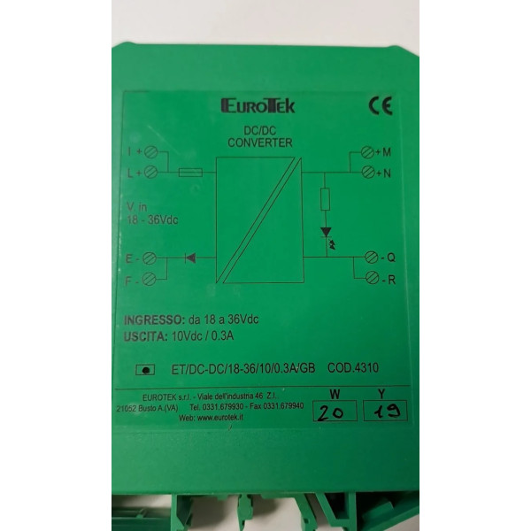 EUROTEK ET/DC-DC/18-36/10/0.3A/GB
