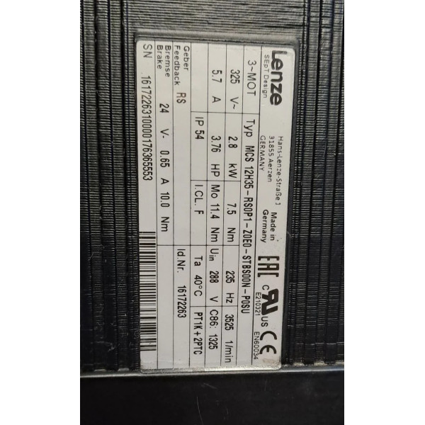 LENZE  MCS 12H35-RS0P1-Z0E0-STBS00N-P0SU