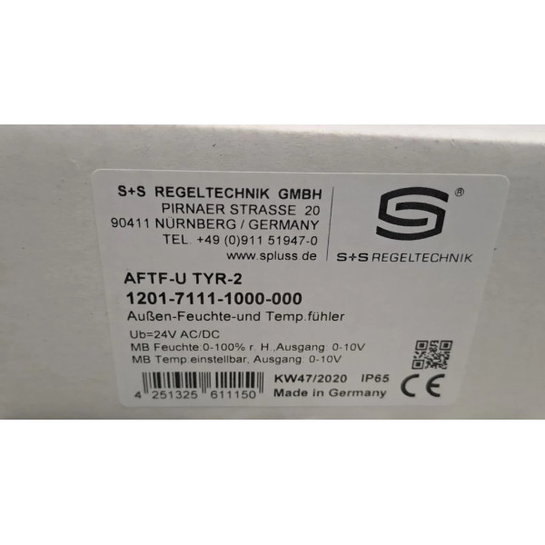 S+S REGELTECHNIK AFTF-U TYR-2