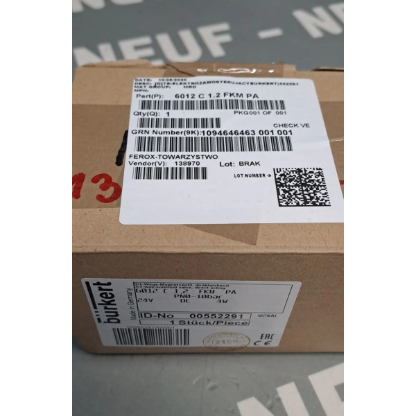 BURKERT 6012C1.2FKMPA